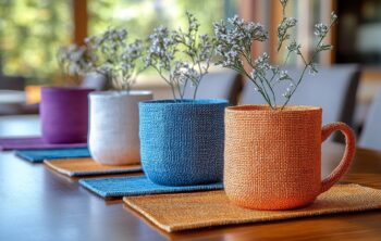Apportez une touche moderne à votre déco avec nos sets de table colorés en fibres naturelles