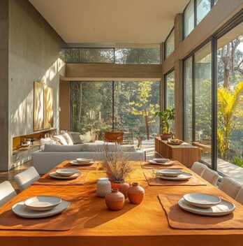 Tendance terracotta : des chemins de table pour une déco contemporaine