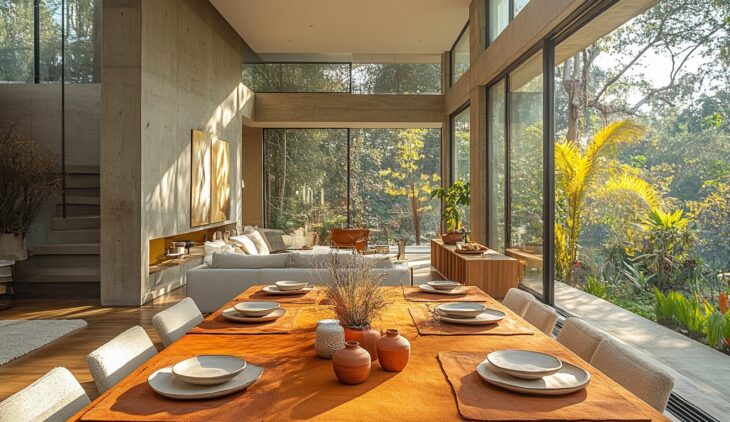Tendance terracotta : des chemins de table pour une déco contemporaine