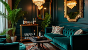 plongez dans une ambiance lounge rétro et raffinée le temps d'une soirée élégante, parfaite pour des moments inoubliables entre amis ou en famille.