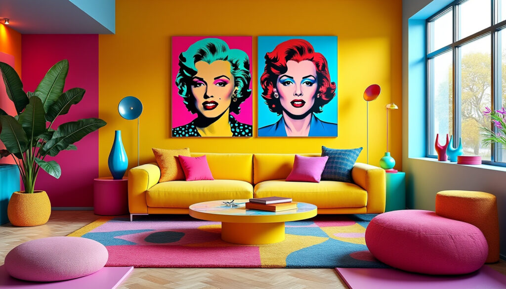adoptez une ambiance dynamique et colorée dans votre salon grâce à la déco pop art. découvrez nos conseils et inspirations pour intégrer ce style artistique tendance chez vous !