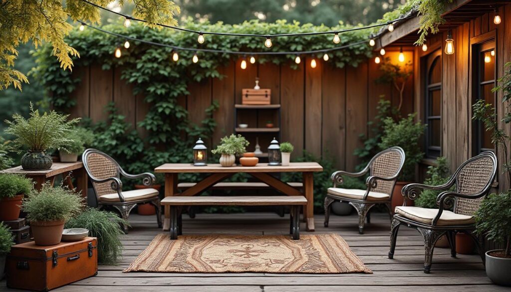 découvrez comment aménager une terrasse avec une touche vintage pour un espace extérieur chaleureux et plein de charme.