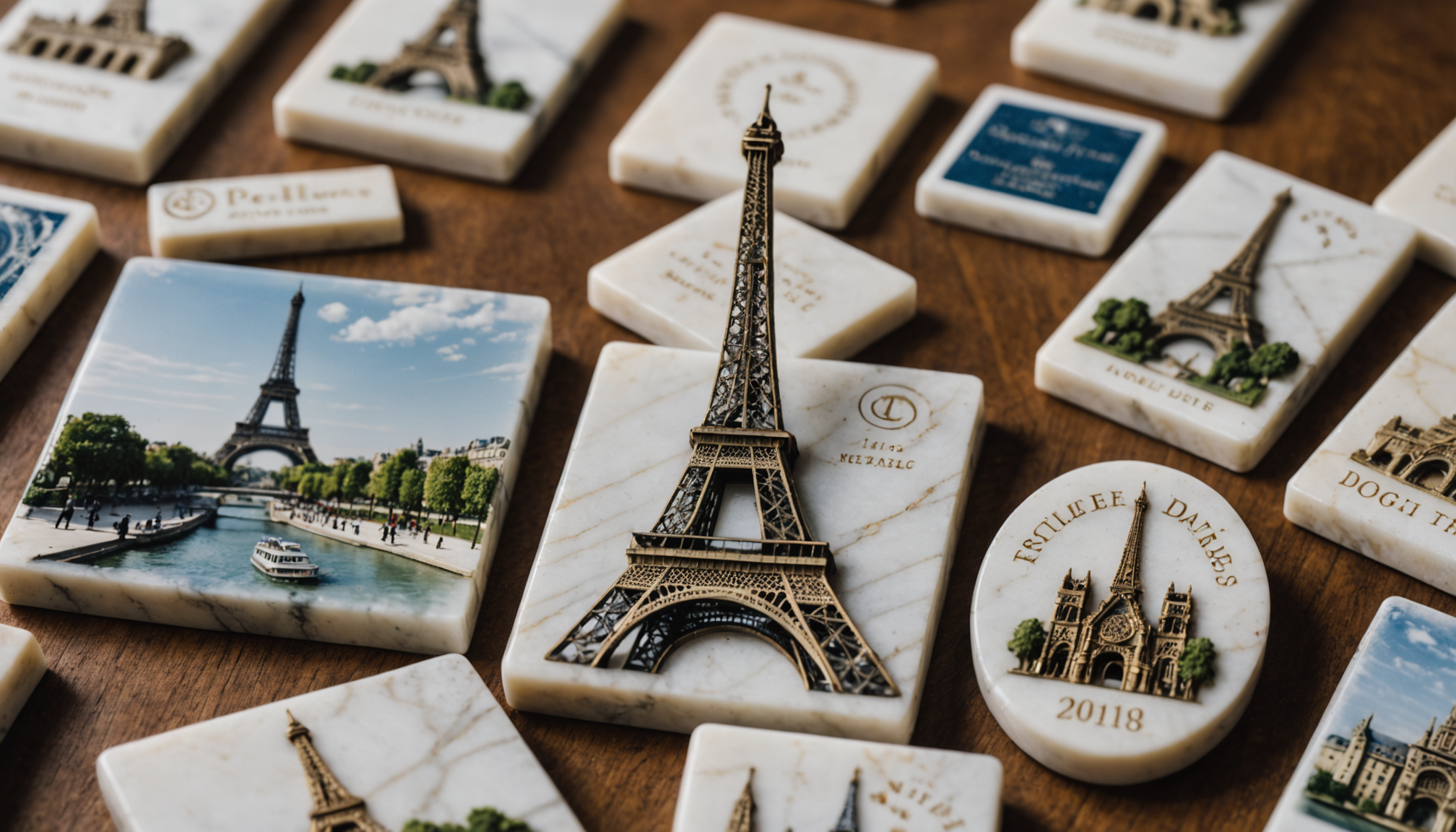 découvrez des souvenirs d'exception alliant marbre, incrustations raffinées et tissus de qualité pour un rendu unique et élégant.