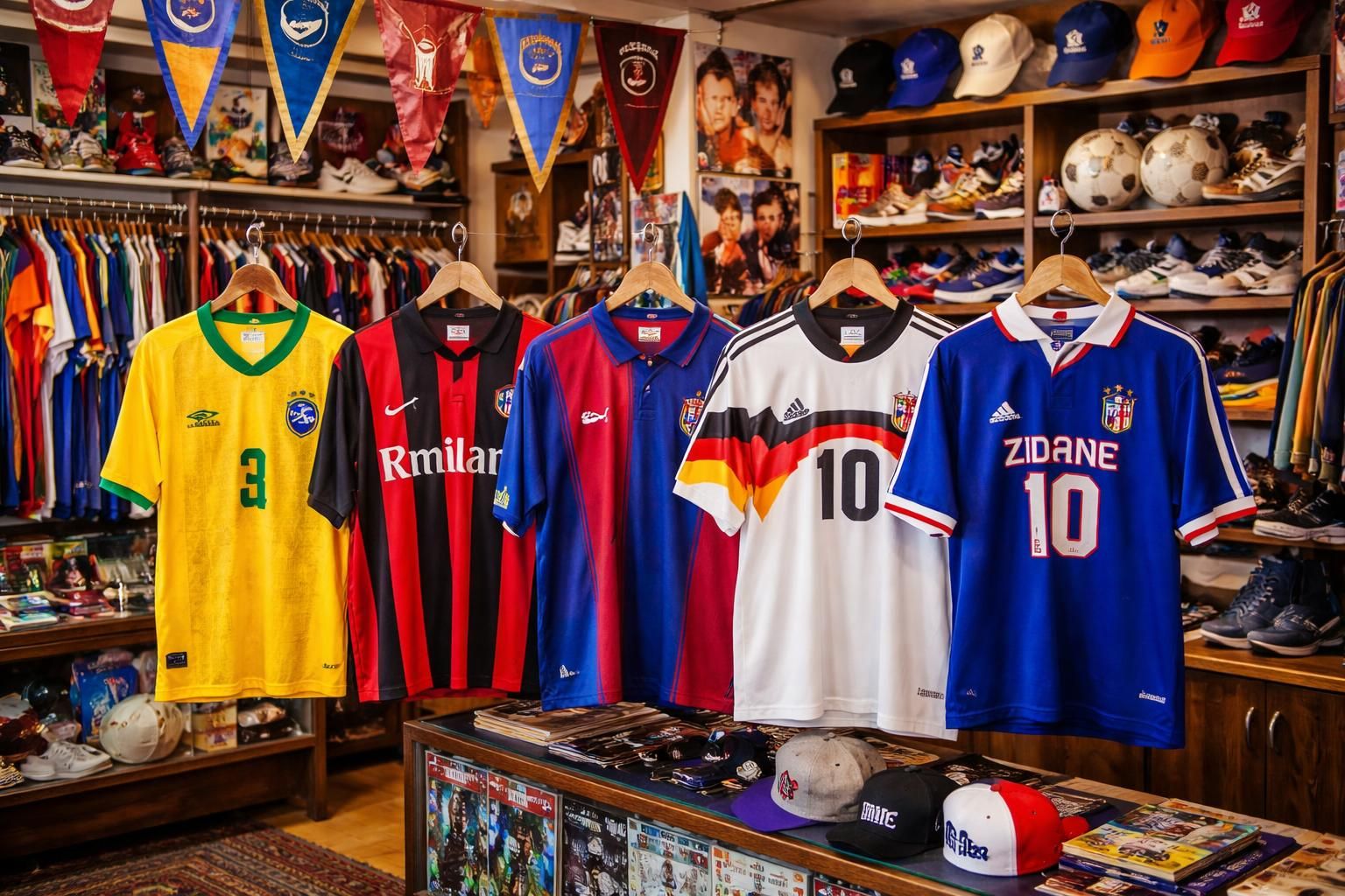 découvrez notre collection vintage et rétro dédiée aux fans de sport : maillots collectors des années 90 et posters historiques pour les passionnés.